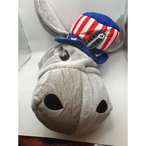 CostumesUSA Donkey Patriotic Uncle Sam Hat Plush Costume Head Mask